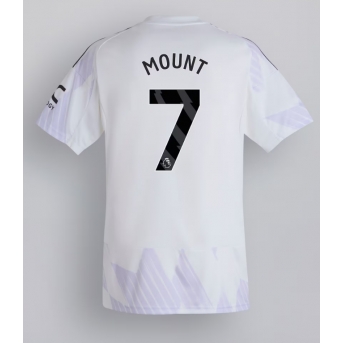 Billige Fotballdrakt Manchester United Mason Mount #7 Replika Bortedrakt 2025-26 Kortermet